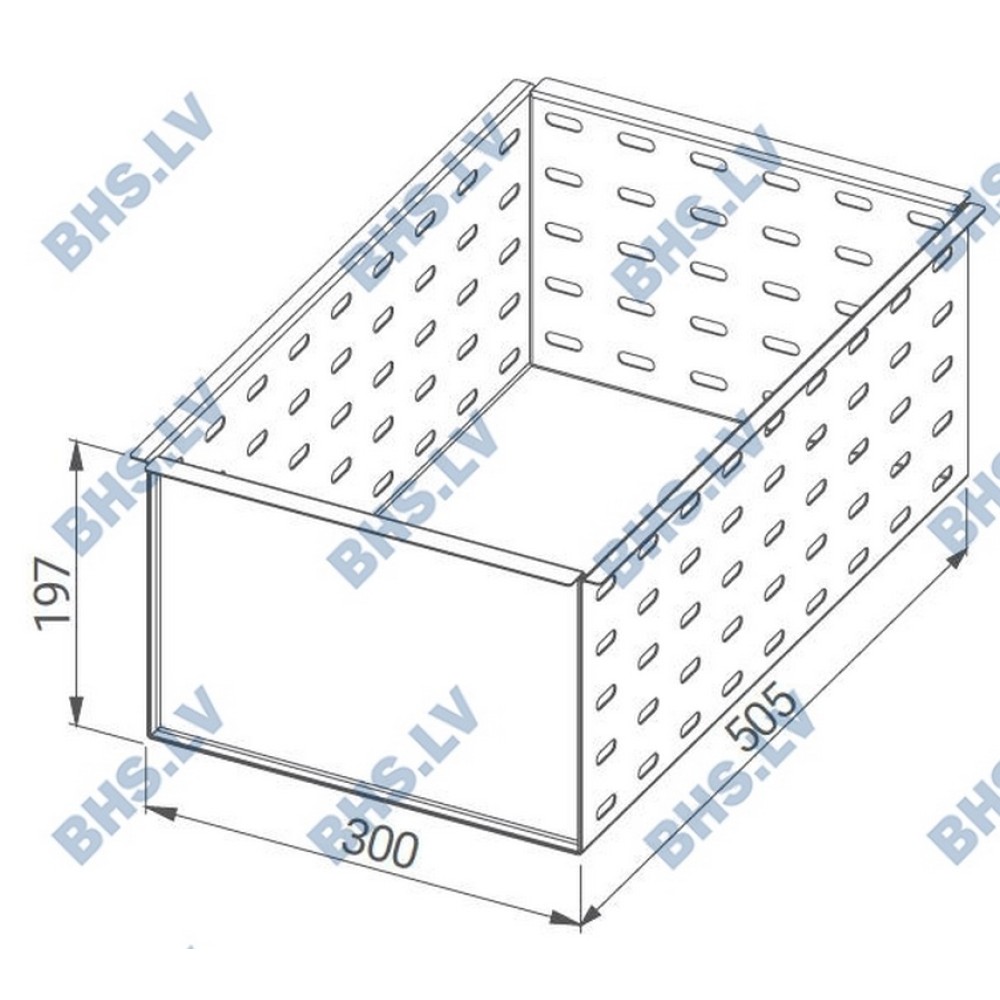 Insert perforé pour tiroir sur monobloc Insert perforé pour tiroir sur monobloc