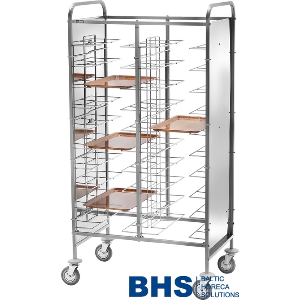 Universal 10-Tray Trolley with Sturdy Side Panels for Canteens Universal 10-Tray Trolley with Sturdy Side Panels for Canteens