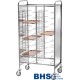 Universal 10-Tray Trolley with Sturdy Side Panels for Canteens Universal 10-Tray Trolley with Sturdy Side Panels for Canteens