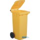 Bright Yellow 120L Waste Container
