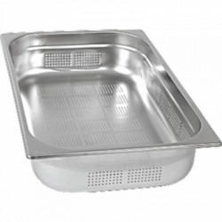Perforated GN1/1 container h-40 mm, s/steel , STANDART