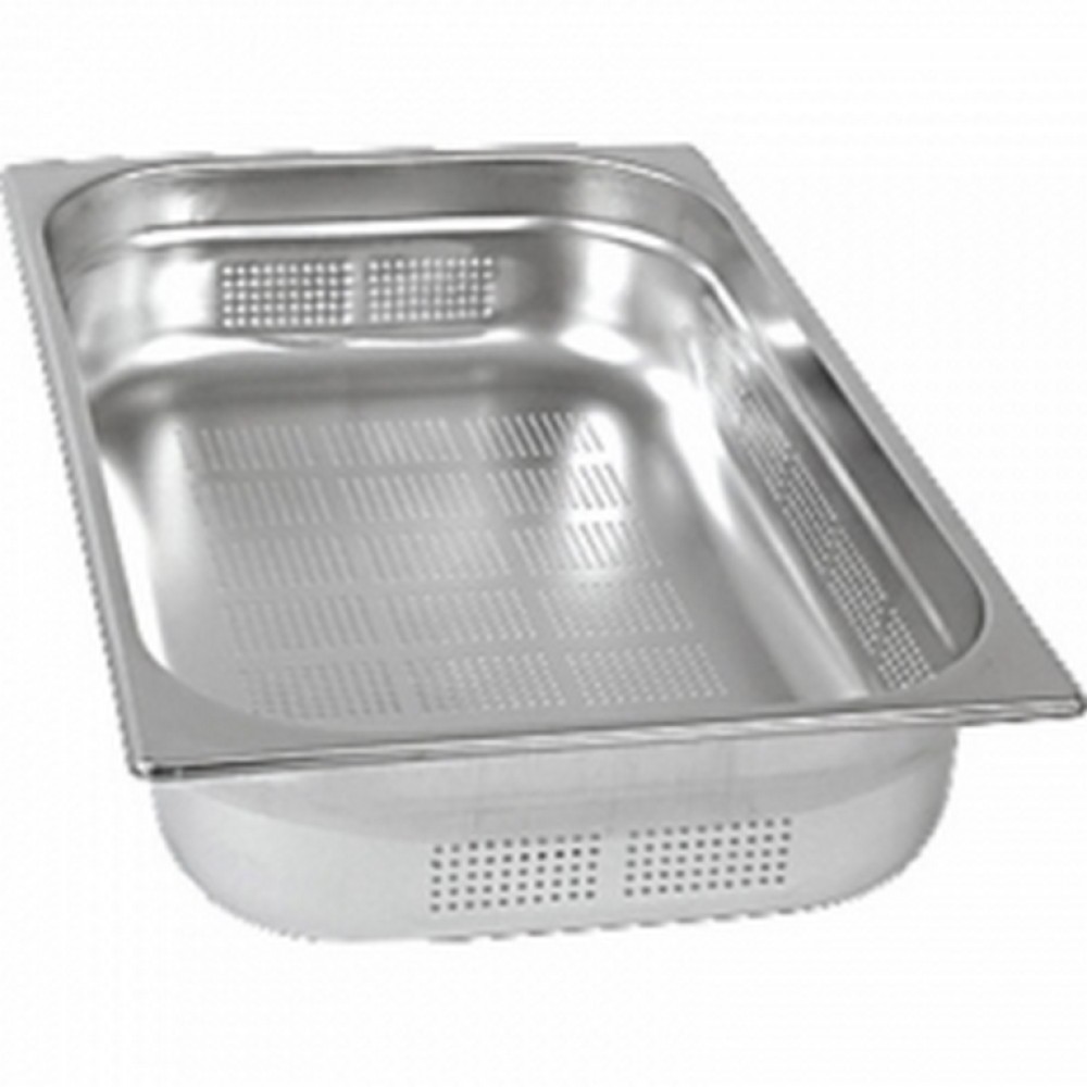 Bac GN1/1 perforé en inox - h-200 mm Bac GN1/1 perforé en inox - h-200 mm