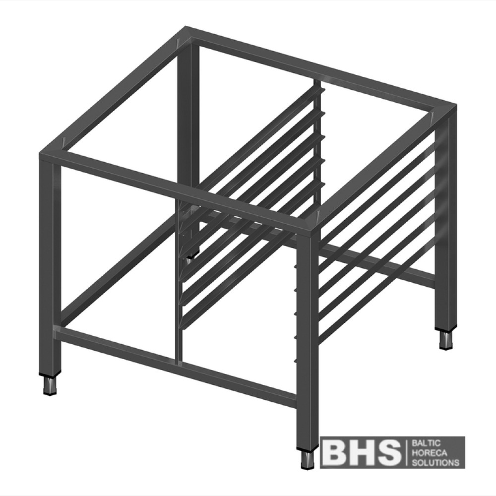 Stand for convection oven with guide rails for 6 GN1/1 trays Stand for convection oven with guide rails for 6 GN1/1 trays