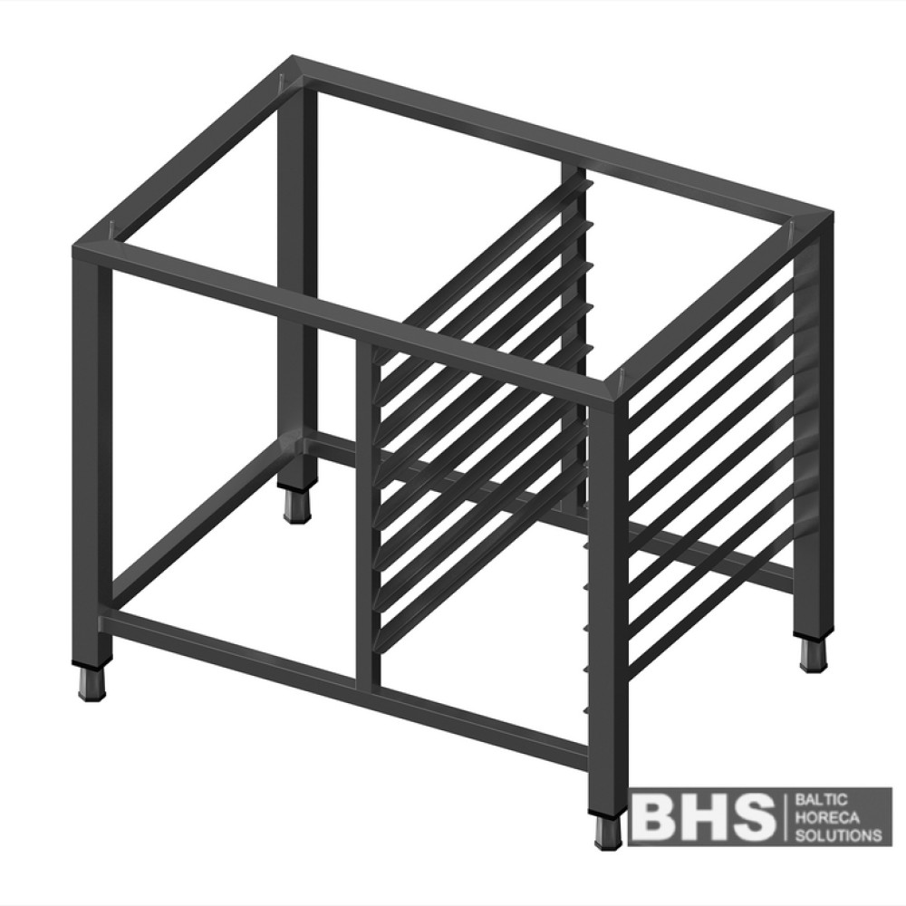 Universal stand for convection oven with guide rails for 8 GN1/1 trays Universal stand for convection oven with guide rails for 8 GN1/1 trays