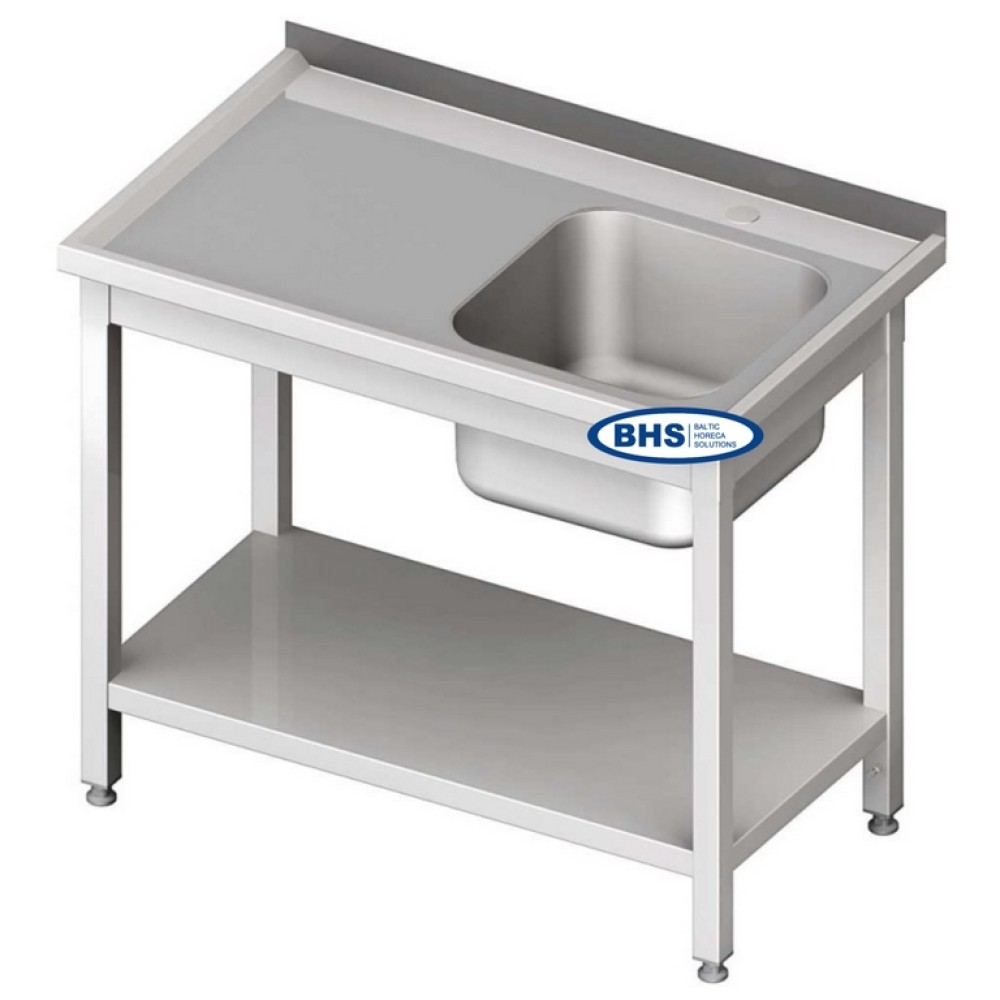 Functional Metal Table with Built-in Sink and Storage Functional Metal Table with Built-in Sink and Storage