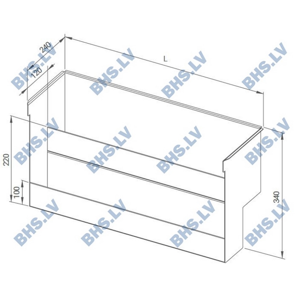 Rangement pour bouteilles en métal double 800