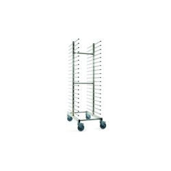 Chariot double pour plateaux à pizza/pâtisserie 600x400 mm, BI-4U