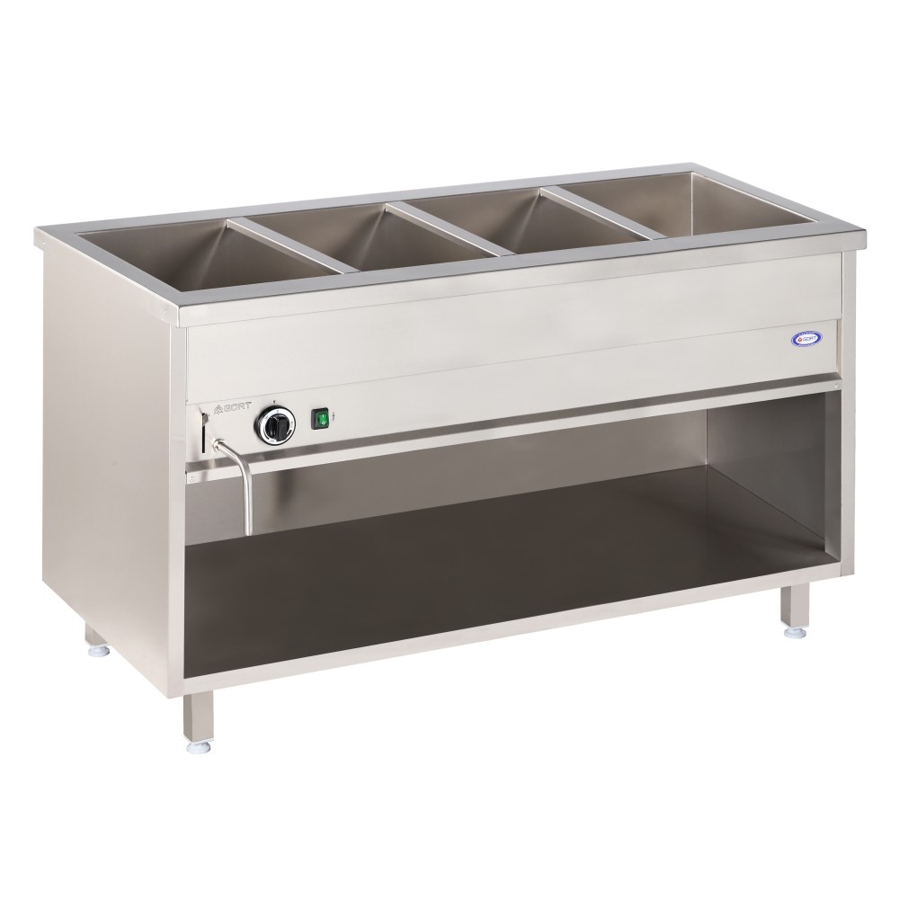 Eraldiseisev bain-marie 4xGN 1/1 - Toidu esitlus ja soojendamine Eraldiseisev bain-marie 4xGN 1/1 - Toidu esitlus ja soojendamine