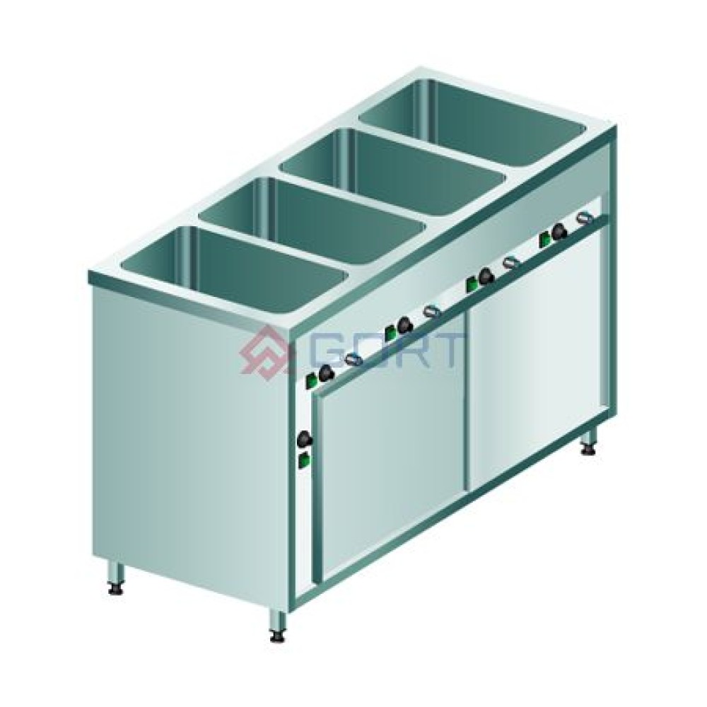 Kuumpott kapiga 4xGN 1/1, eraldi temperatuuri reguleerimisega Kuumpott kapiga 4xGN 1/1, eraldi temperatuuri reguleerimisega