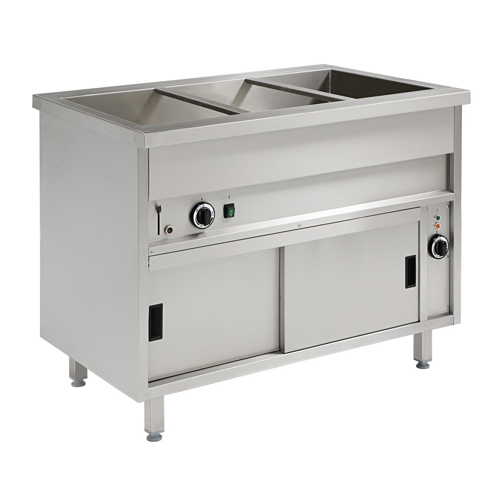 Heavy-Duty Bain Marie with Integrated Storage Heavy-Duty Bain Marie with Integrated Storage