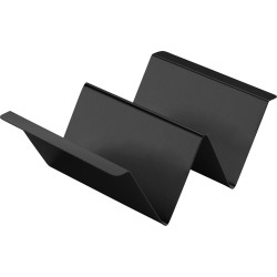 Sandwich and Snack Display with Holder 2-Compartment ,Black