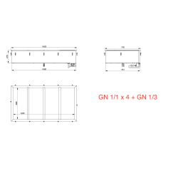 Karstais marmīts ēdnīcai GN 1/1 + GN1/3